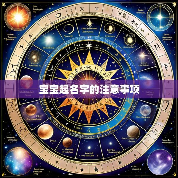 宝宝起名字的注意事项