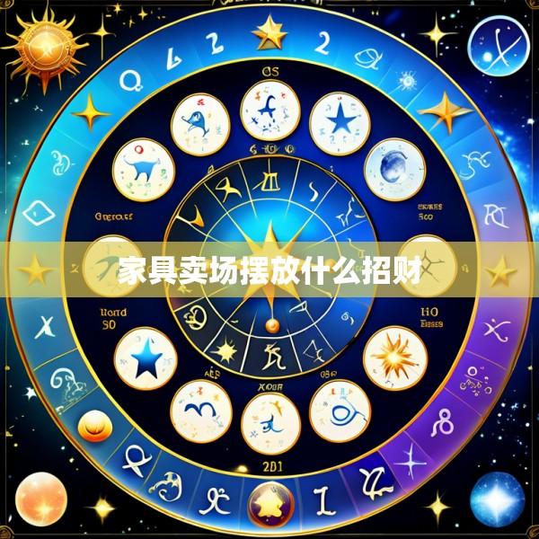 家具卖场摆放什么招财