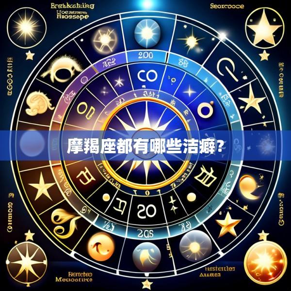 摩羯座都有哪些洁癖?