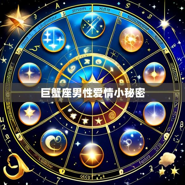 巨蟹座男性爱情小秘密