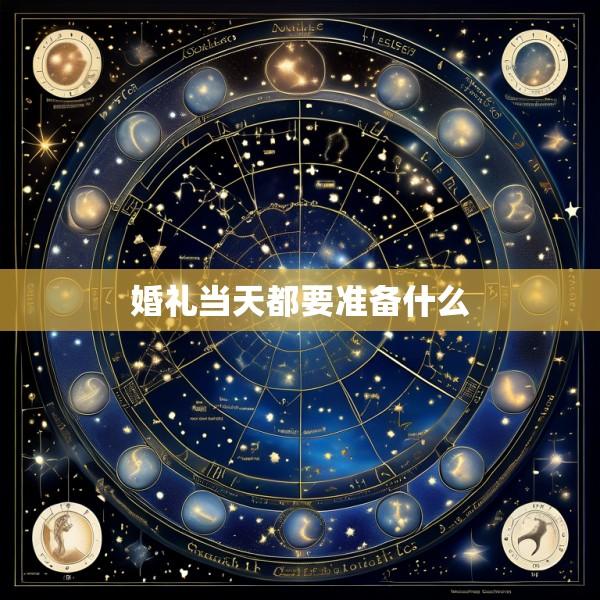 婚礼当天都要准备什么