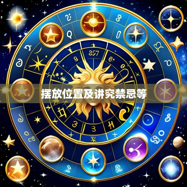 摆放位置及讲究禁忌等