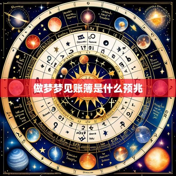 做梦梦见账簿是什么预兆