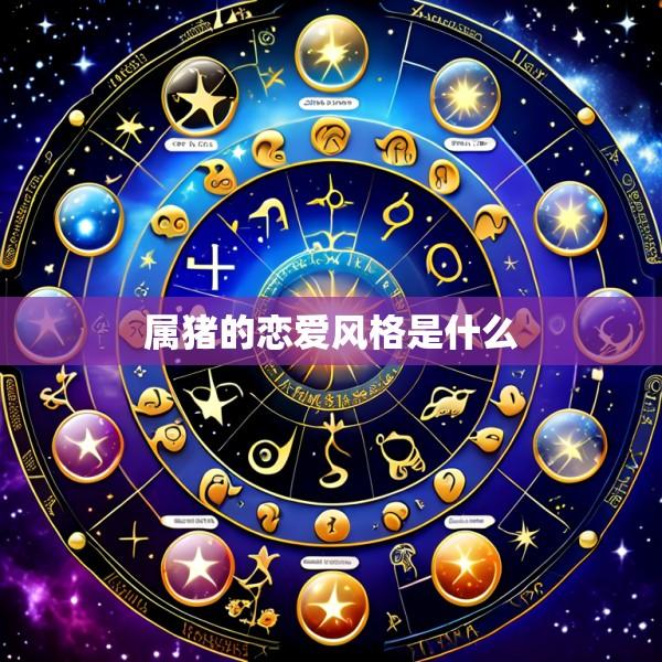 属猪的恋爱风格是什么