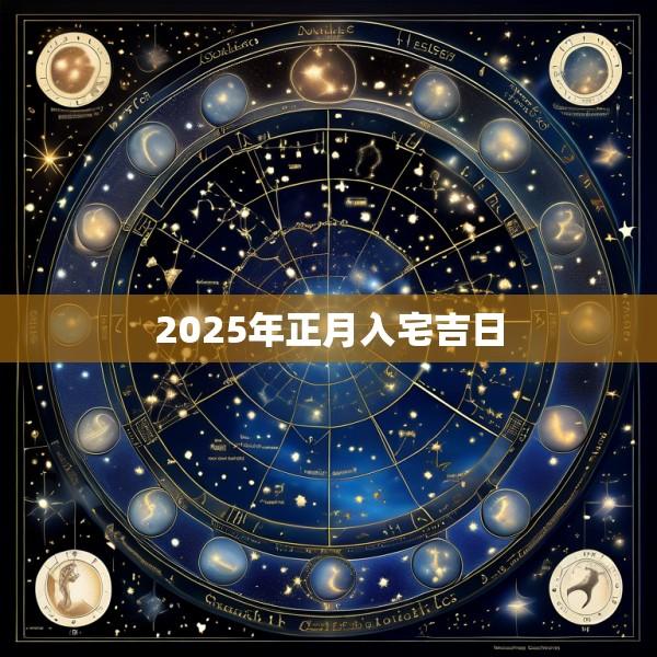2025年正月入宅吉日
