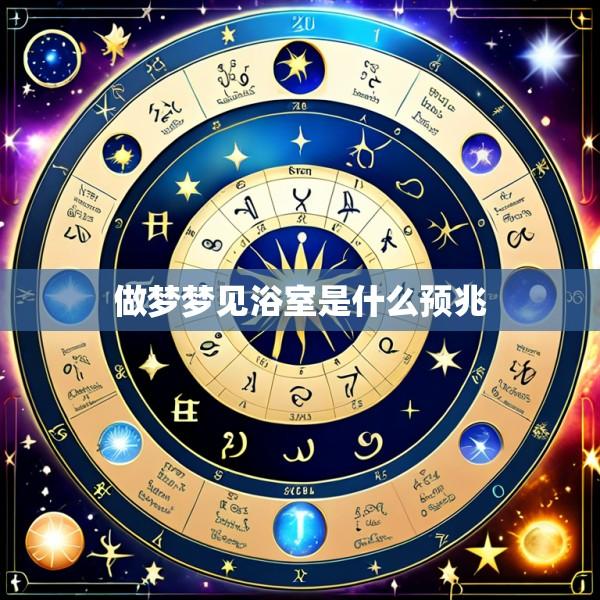 做梦梦见浴室是什么预兆