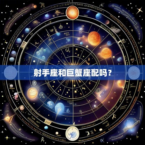 射手座和巨蟹座配吗?