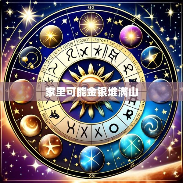 家里可能金银堆满山