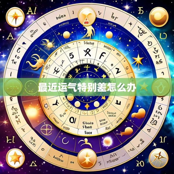 最近运气特别差怎么办