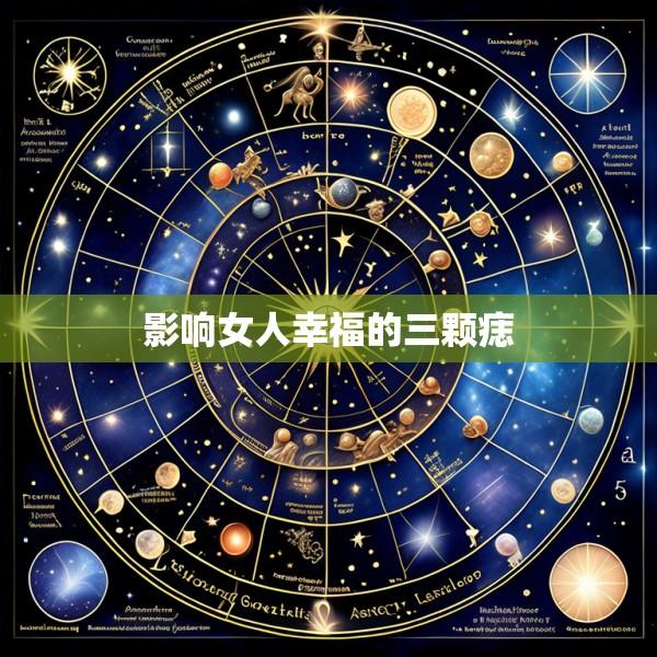 影响女人幸福的三颗痣