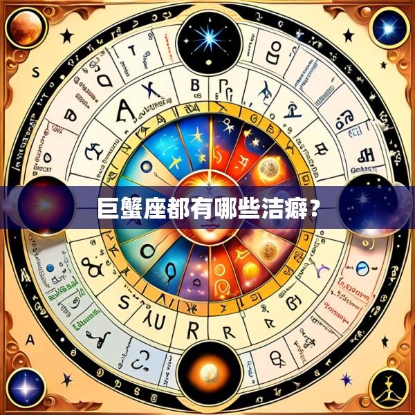 巨蟹座都有哪些洁癖？