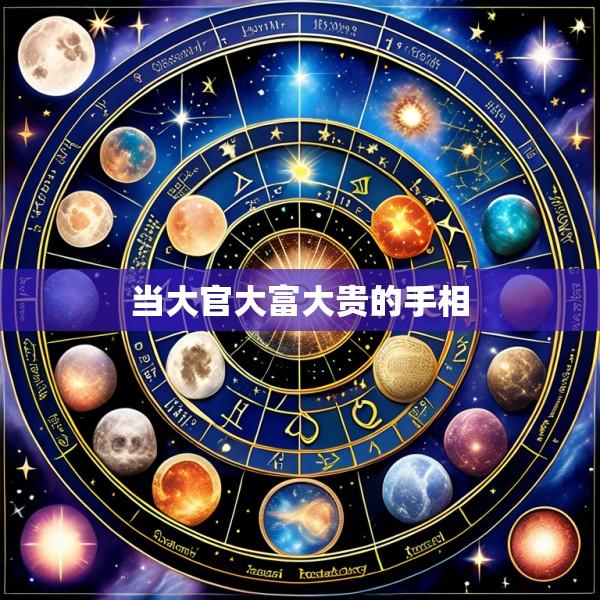 当大官大富大贵的手相