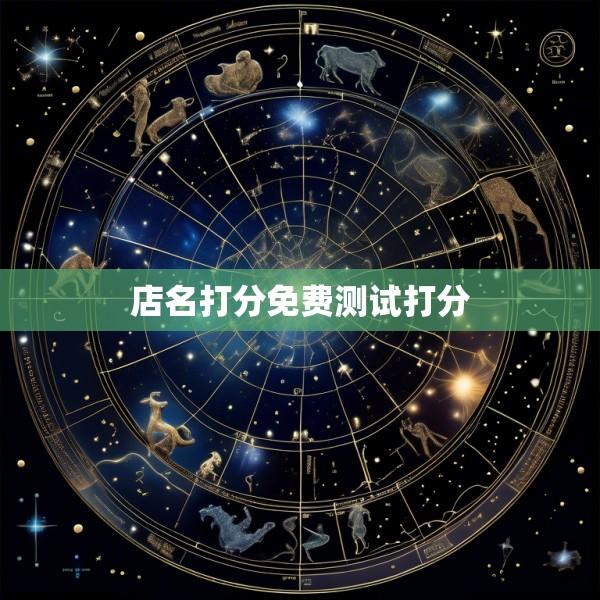 店名打分免费测试打分