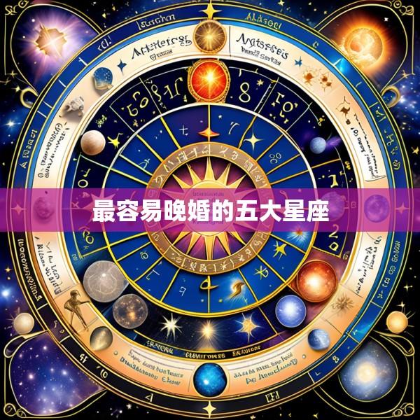 最容易晚婚的五大星座