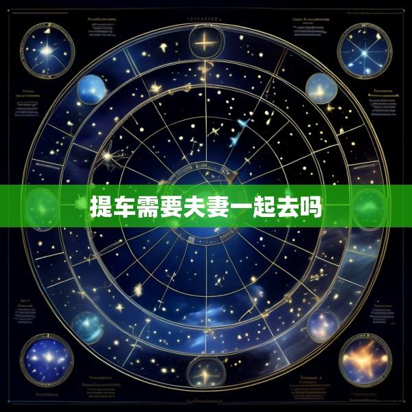 提车需要夫妻一起去吗