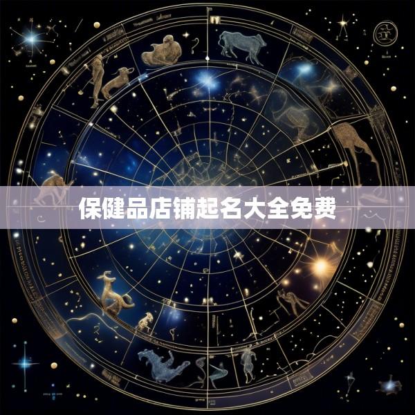 保健品店铺起名大全免费