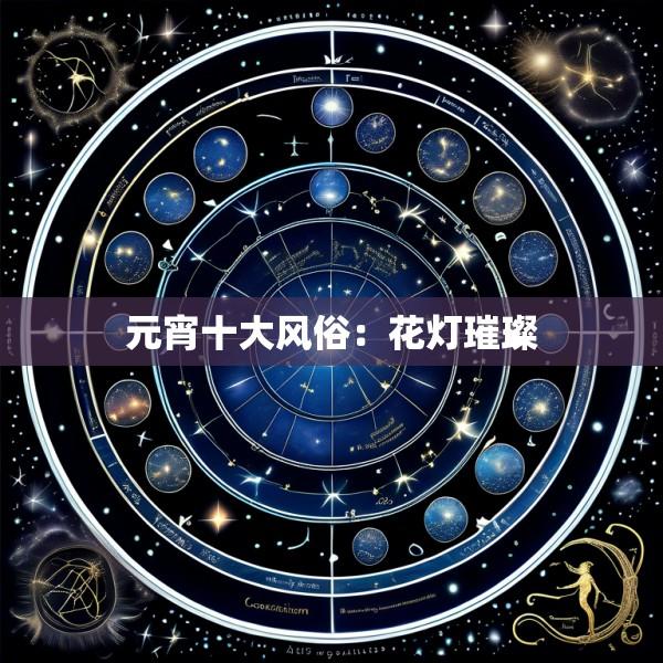 元宵十大风俗：花灯璀璨