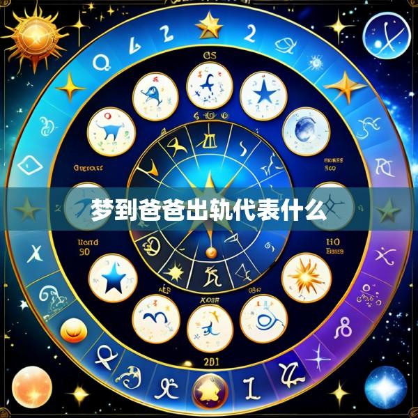 梦到爸爸出轨代表什么