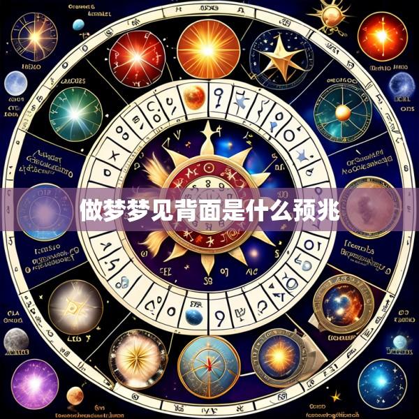 做梦梦见背面是什么预兆