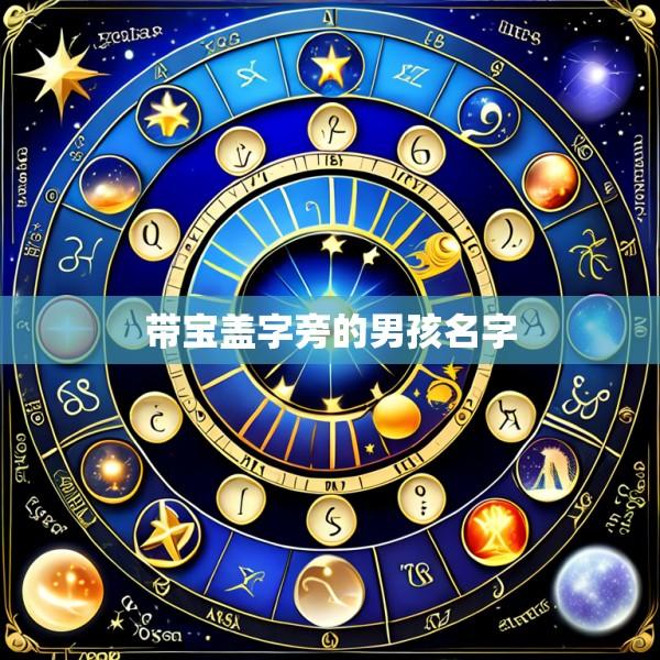 带宝盖字旁的男孩名字