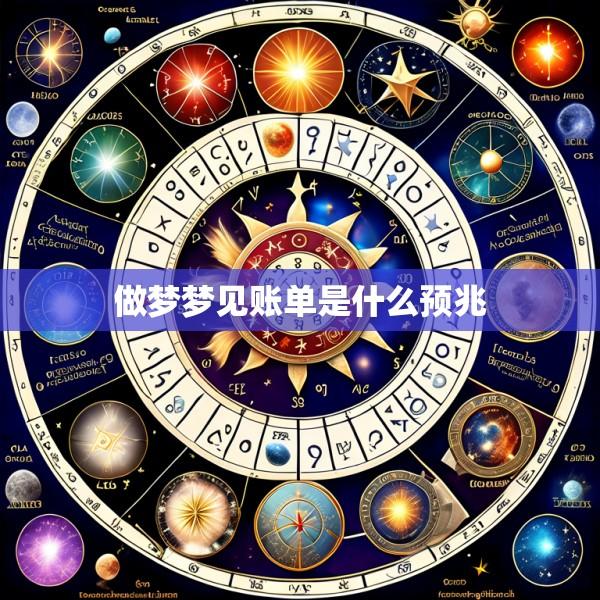 做梦梦见账单是什么预兆