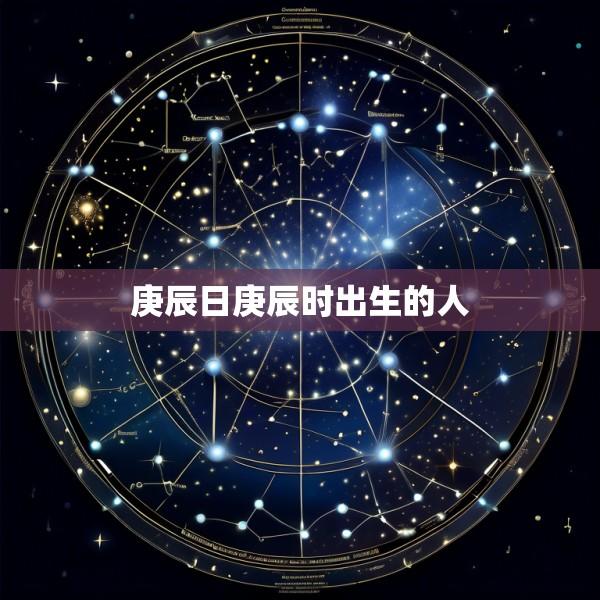 庚辰日庚辰时出生的人