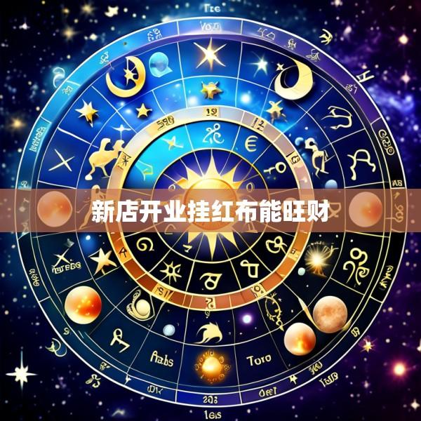 新店开业挂红布能旺财