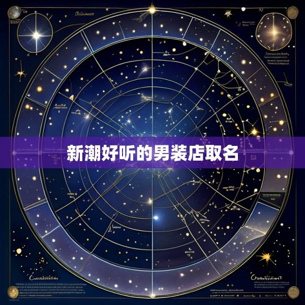 新潮好听的男装店取名