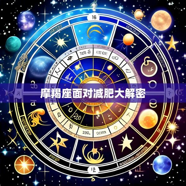 摩羯座面对减肥大解密