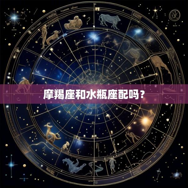摩羯座和水瓶座配吗?