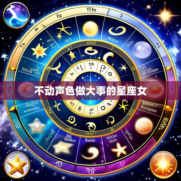 不动声色做大事的星座女