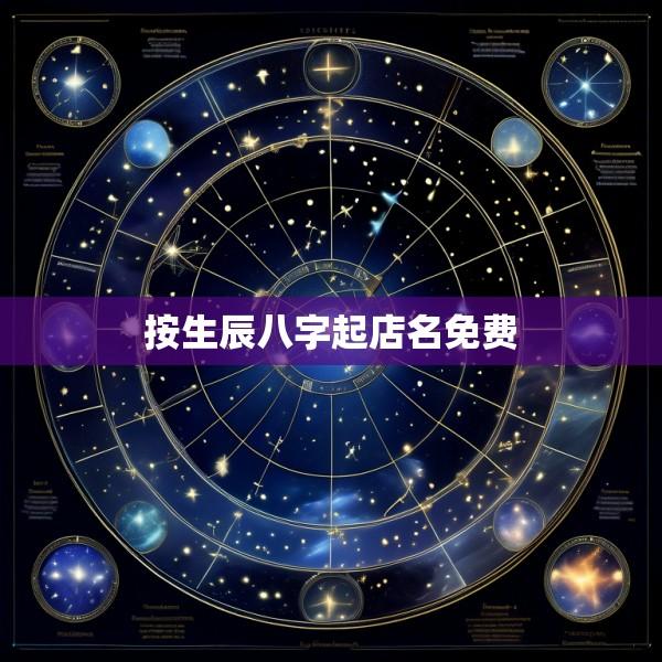 按生辰八字起店名免费