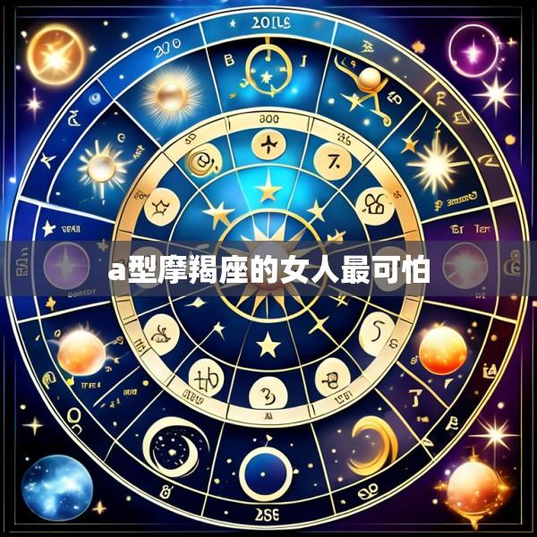 a型摩羯座的女人最可怕