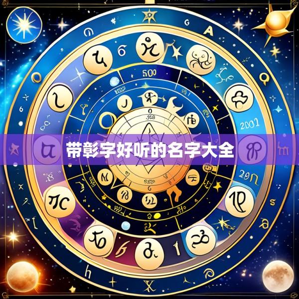 带彰字好听的名字大全