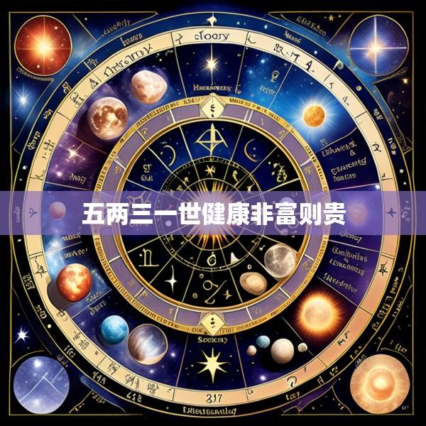 五两三一世健康非富则贵