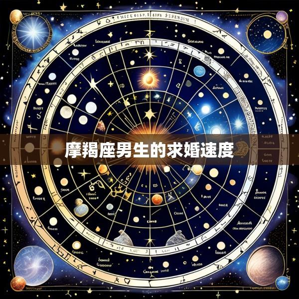 摩羯座男生的求婚速度