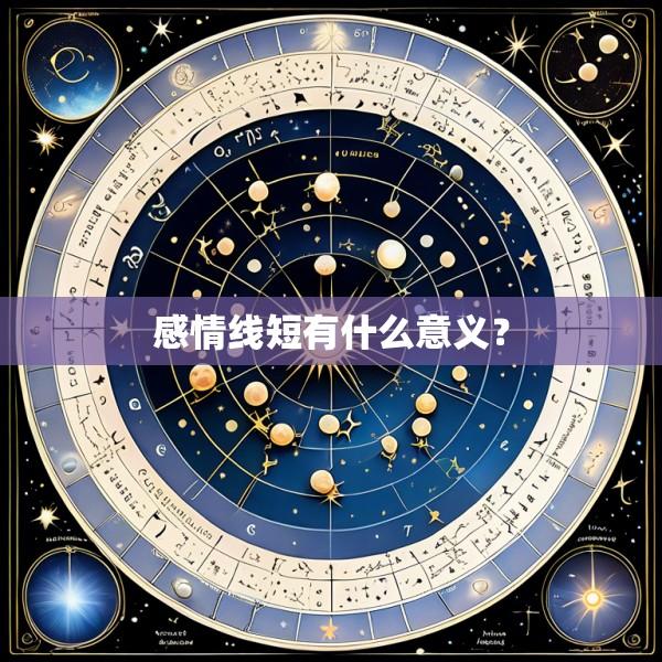 感情线短有什么意义?