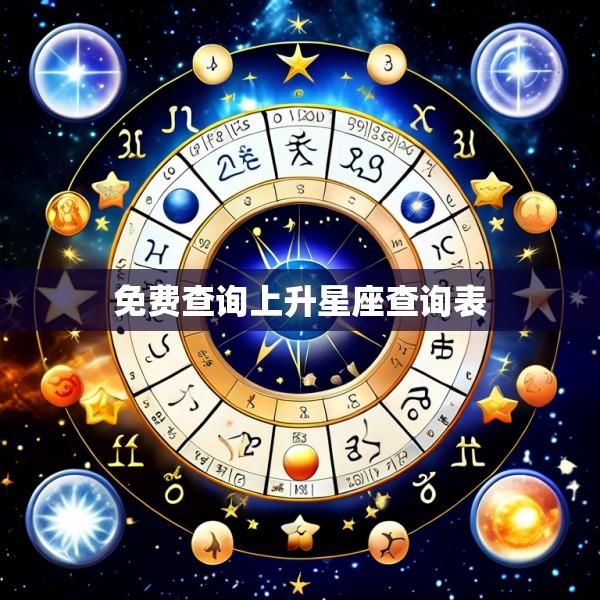 免费查询上升星座查询表