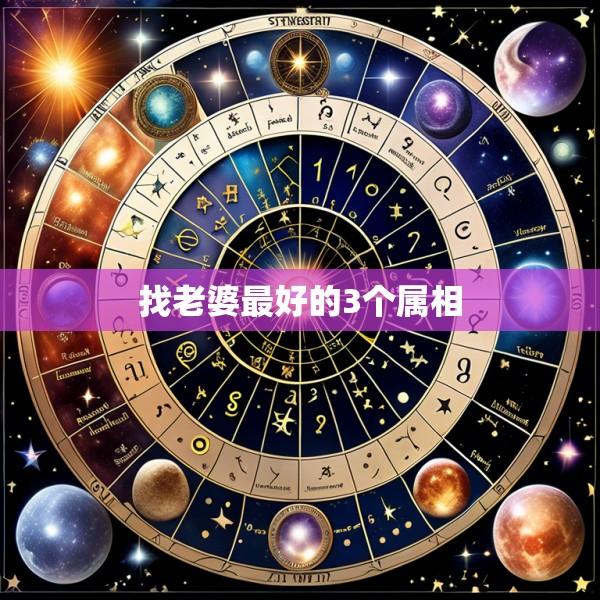 找老婆最好的3个属相