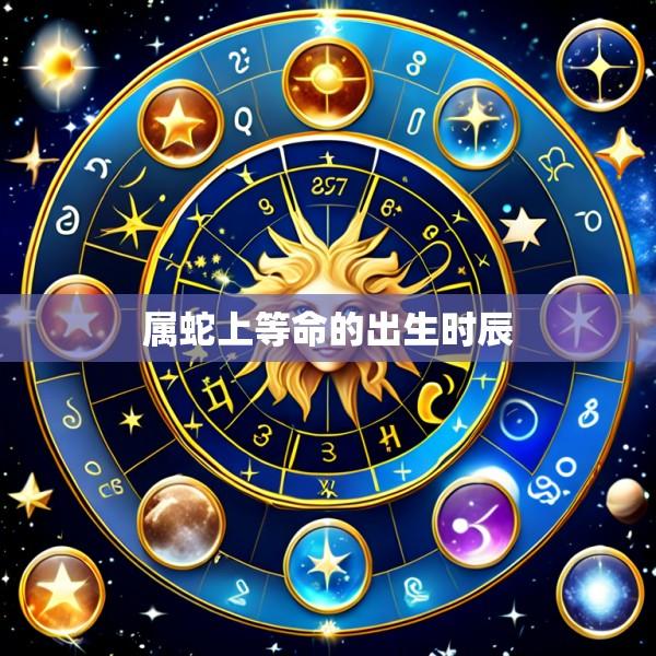 属蛇上等命的出生时辰