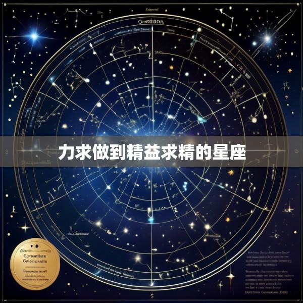 力求做到精益求精的星座