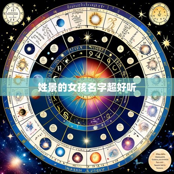 姓景的女孩名字超好听