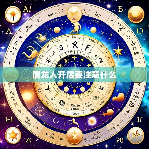 属龙人开店要注意什么