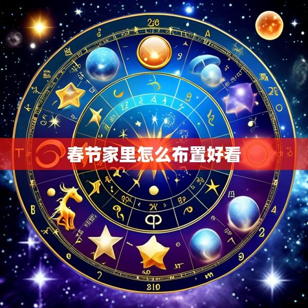 春节家里怎么布置好看