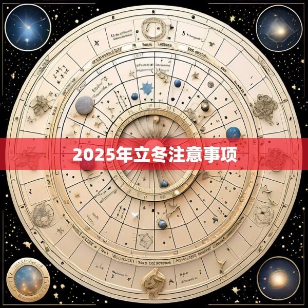 2025年立冬注意事项