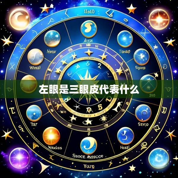左眼是三眼皮代表什么