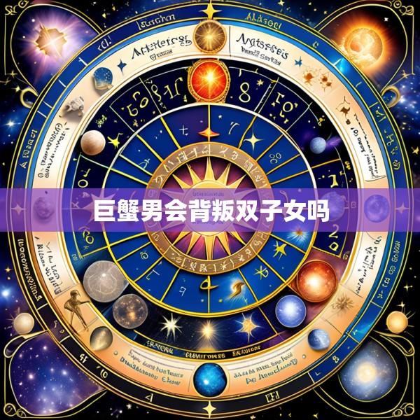 巨蟹男会背叛双子女吗