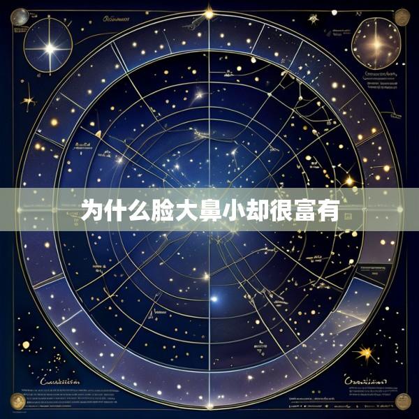 为什么脸大鼻小却很富有