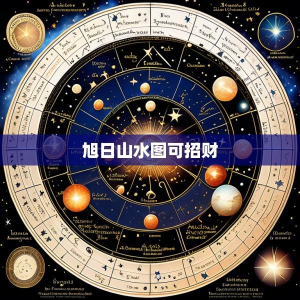 旭日山水图可招财