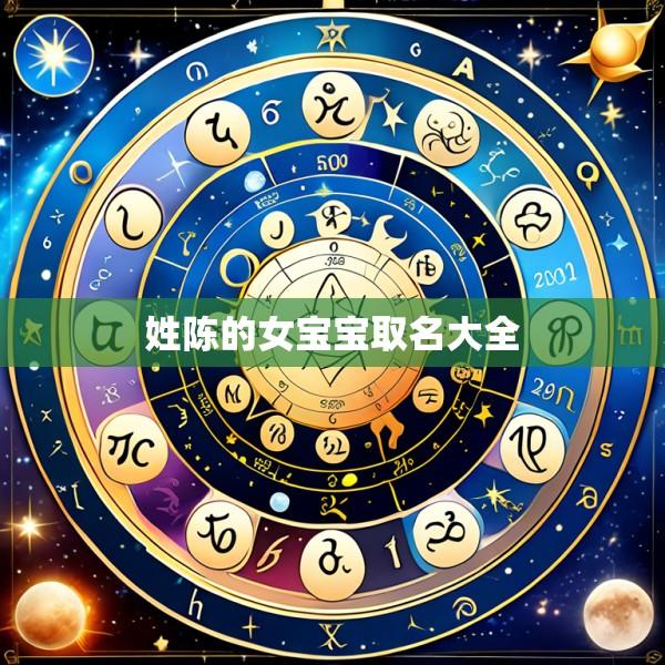 姓陈的女宝宝取名大全